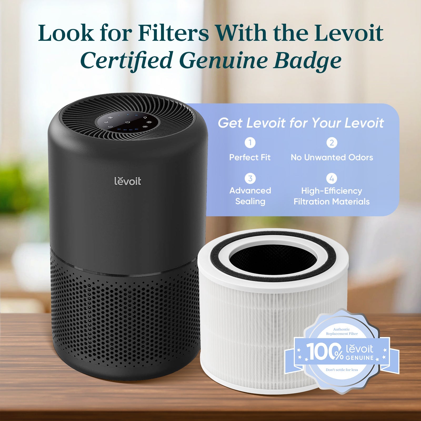 Levoit Core 300-P Black Air Purifier - Image 5