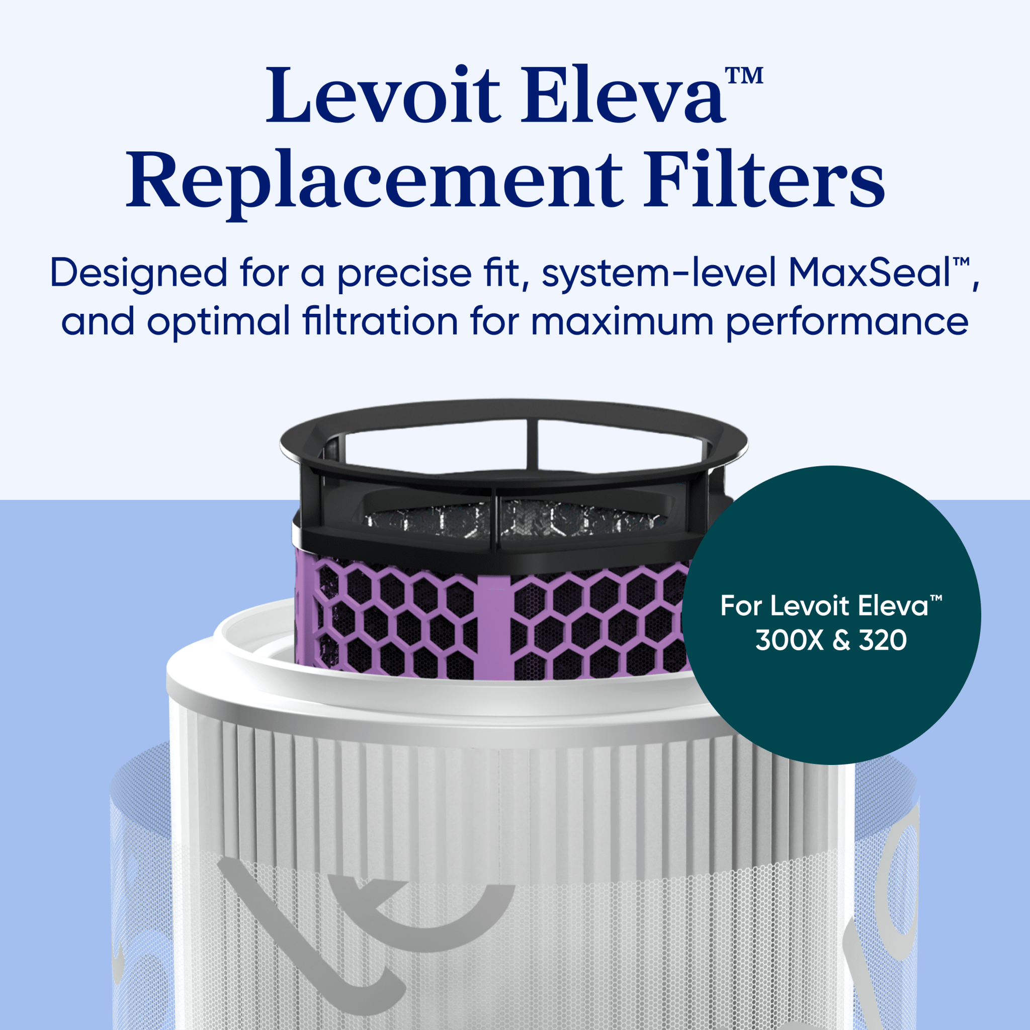 Levoit Eleva? 300X Smoke & Cooking Activated Carbon Air Purifier Filter - Image 4